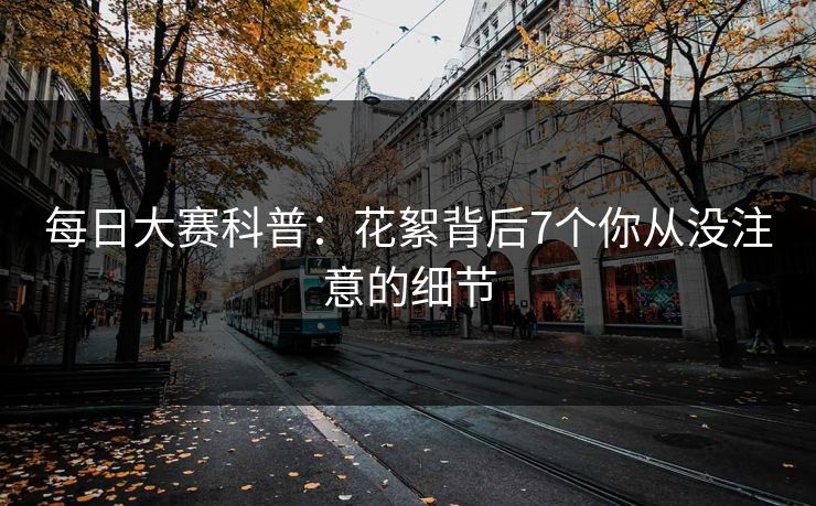 每日大赛科普：花絮背后7个你从没注意的细节