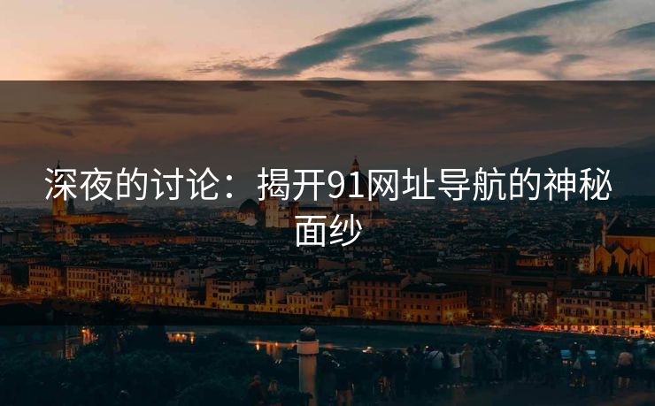 深夜的讨论：揭开91网址导航的神秘面纱